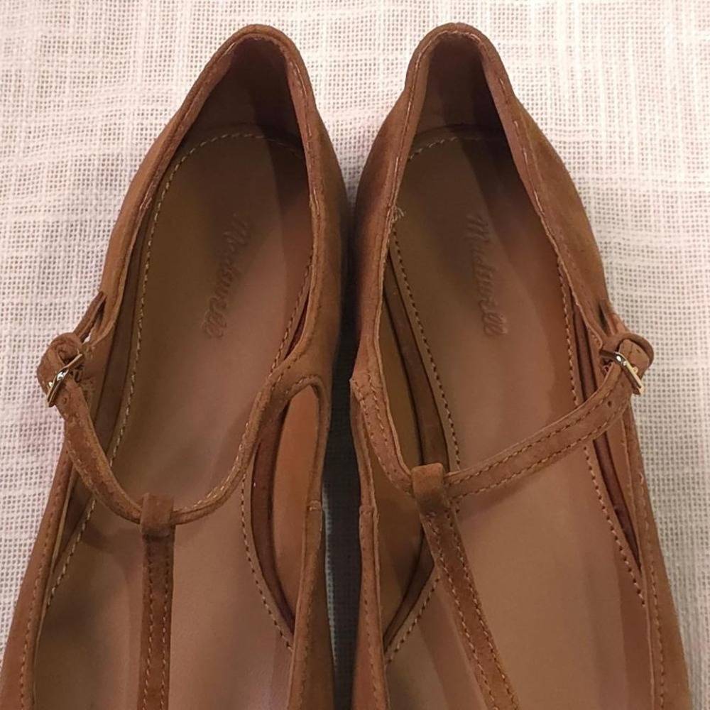 Madewell The Mylie T-Strap Flat - Size 8 - Picture 3 of 8